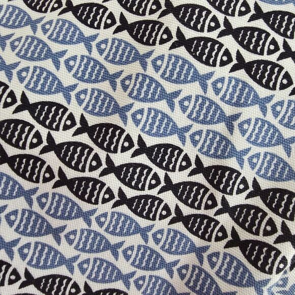 Talbots Skirts (Lot of 2)  Blue Fish Gray White Seersucker Pencil Mini Size 12 - Picture 4 of 14